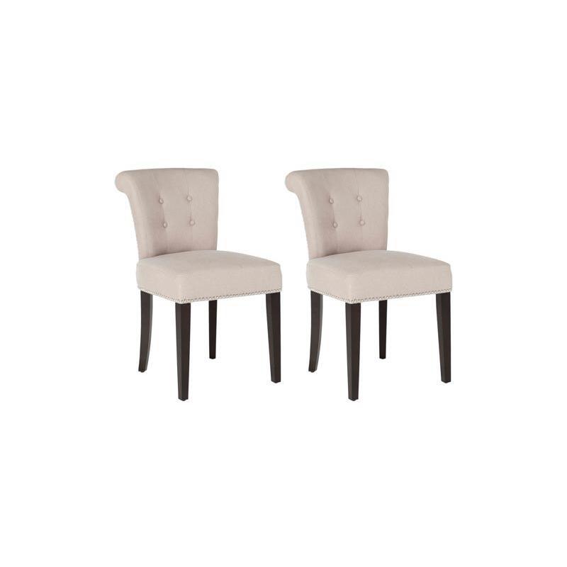 Sinclair 21''H Ring Chair (Set of 2) with Silver Nail Heads  - Safavieh