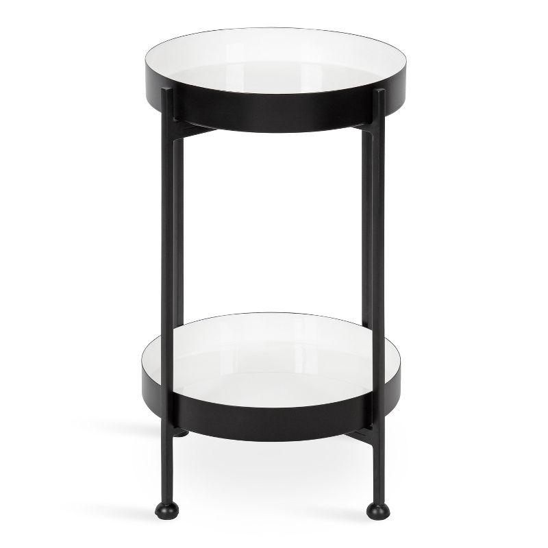 Kate and Laurel Nira Two-Tiered Metal Side Table