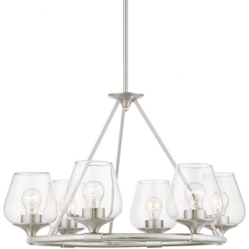 Livex Lighting Willow 6 - Light Chandelier in  Brushed Nickel