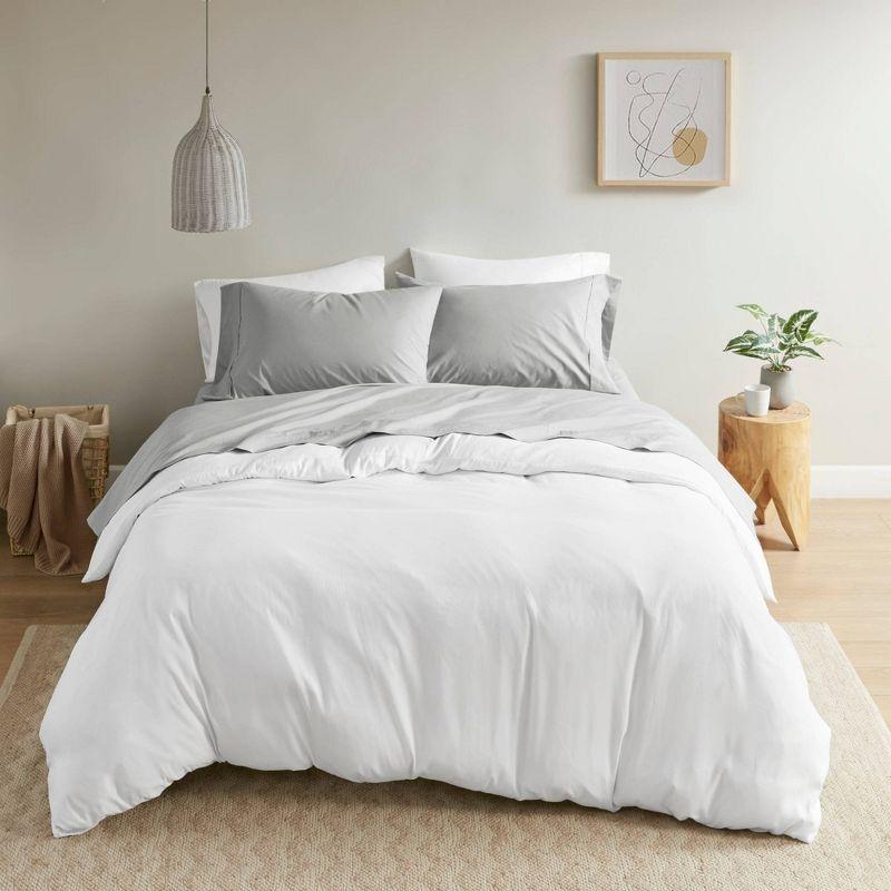 Peached Percale 200 Thread Count Relaxed Cotton Percale Sheet Set