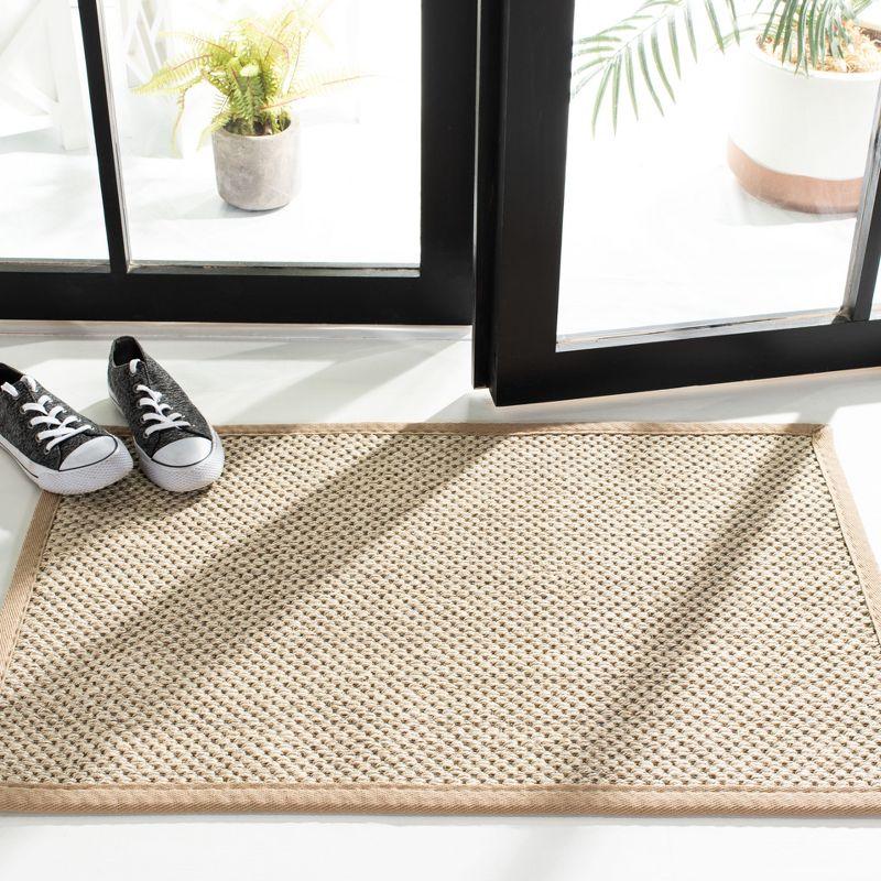 Natural Fiber NF143 Power Loomed Indoor Area Rug - Marble/Linen - 5'x8' - Safavieh