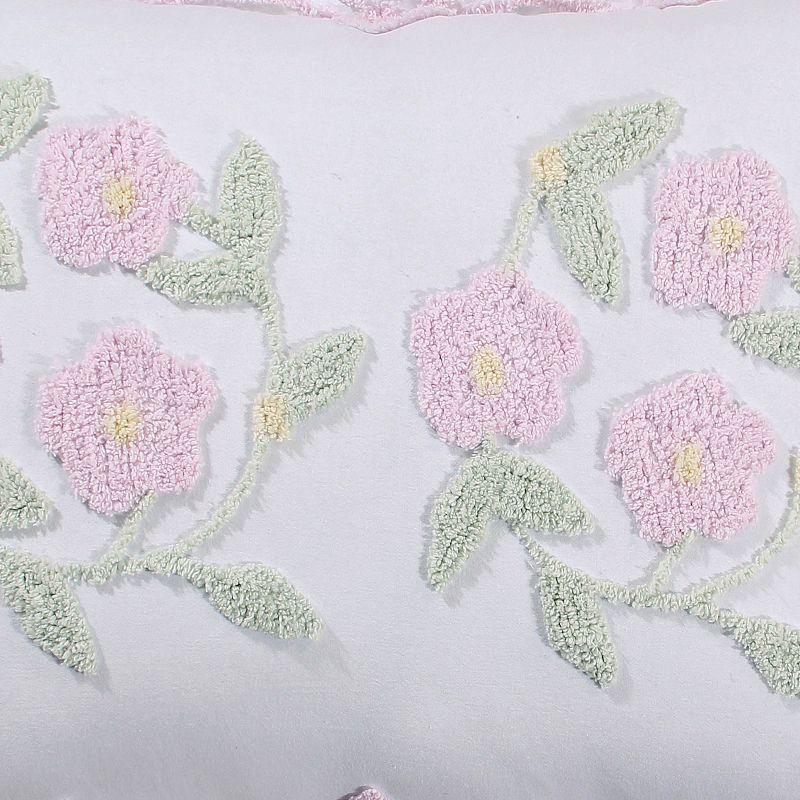 Better Trends Bloomfield 100% Cotton Chenille Coverlet/Bedspread Machine Washable Ultra Soft Floral Pattern All Season Bedding