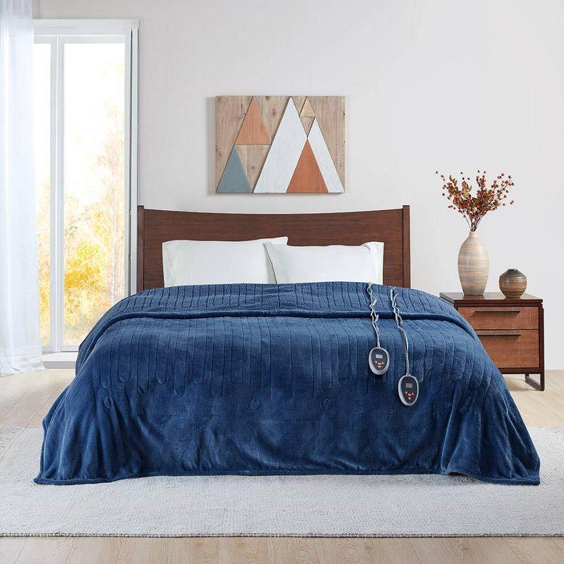 Beautyrest Beautyrest Heated Oversized Microlight to Berber Blanket