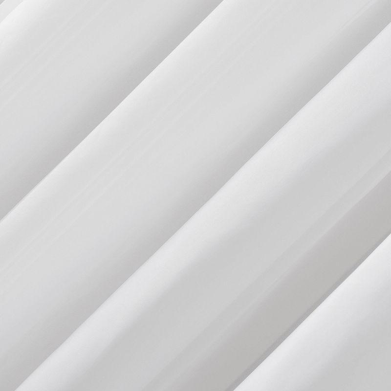 63"x59" Emily Sheer Voile Rod Pocket Curtain Panel White - No. 918