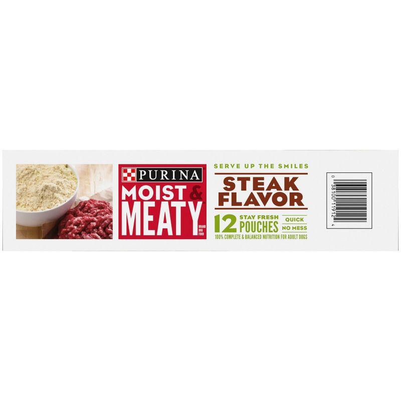 Moist & Meaty Beef Steak Flavor Dry Dog Food - 12ct