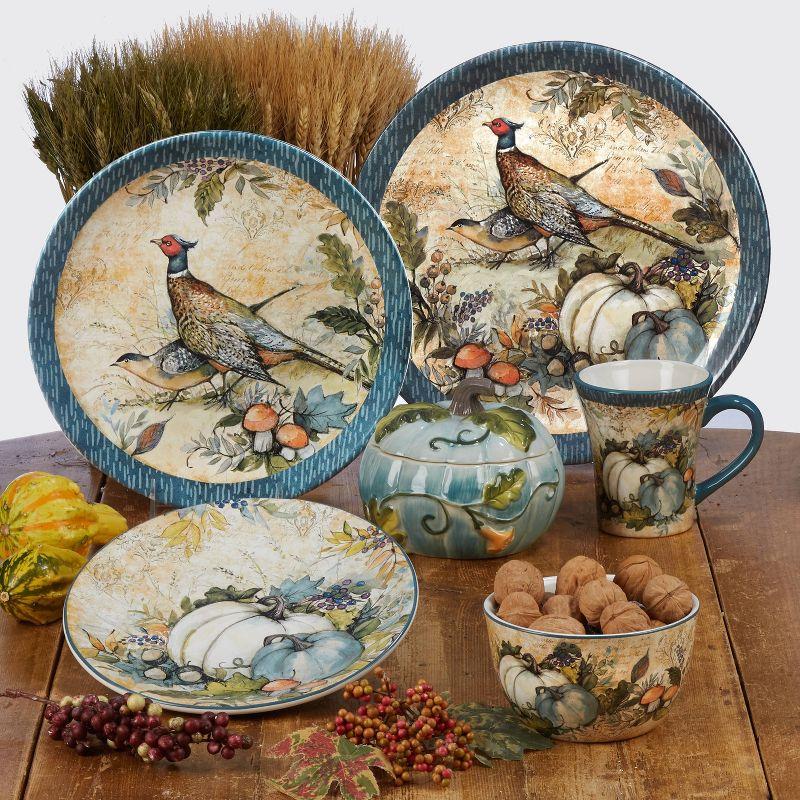 9" 4pk Earthenware Harvest Gatherings Dessert Plates - Certified International