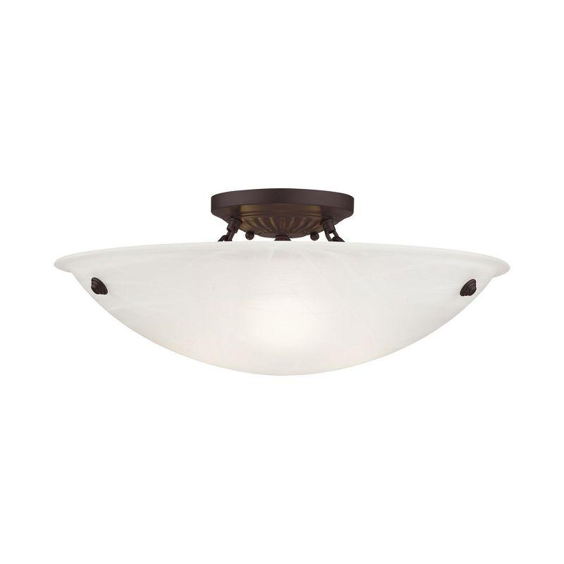 Livex Lighting Oasis 3 - Light Flush Mount in  Bronze
