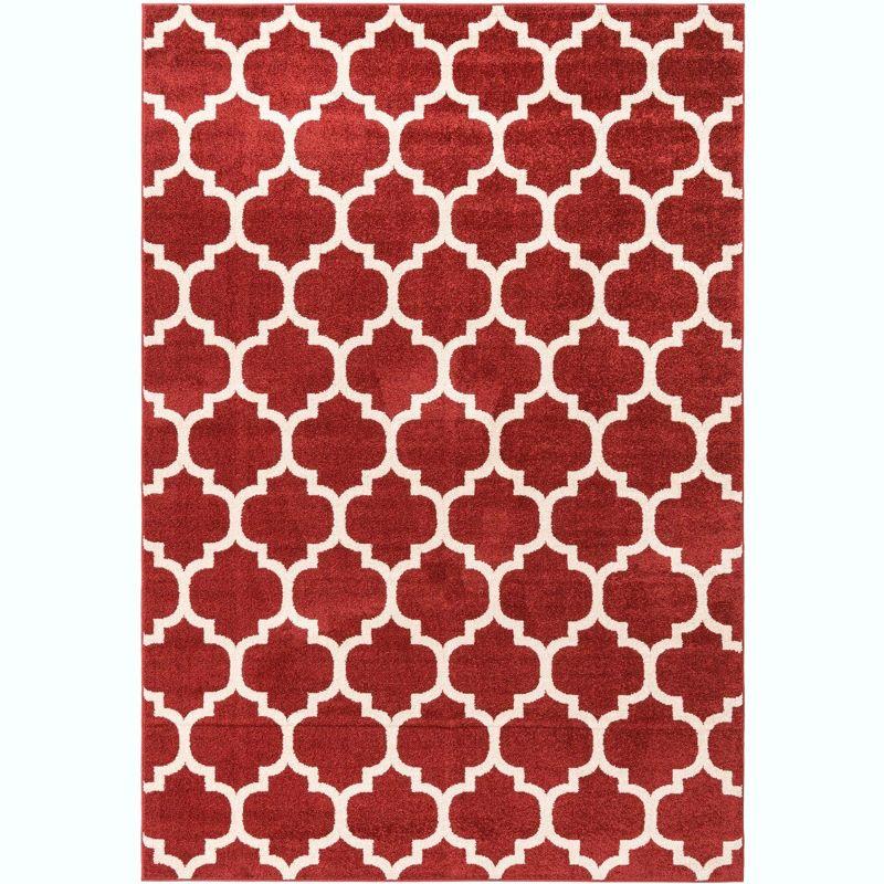 Unique Loom 7' 1 x 10' 0 Trellis Philadelphia Dark Terracotta Area Rug