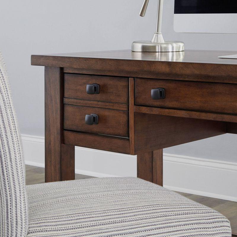 Tahoe Executive Writing Desk - Aged Maple - Home Styles: Mid-Century Modern, Hardwood Frame, Drawer Storage