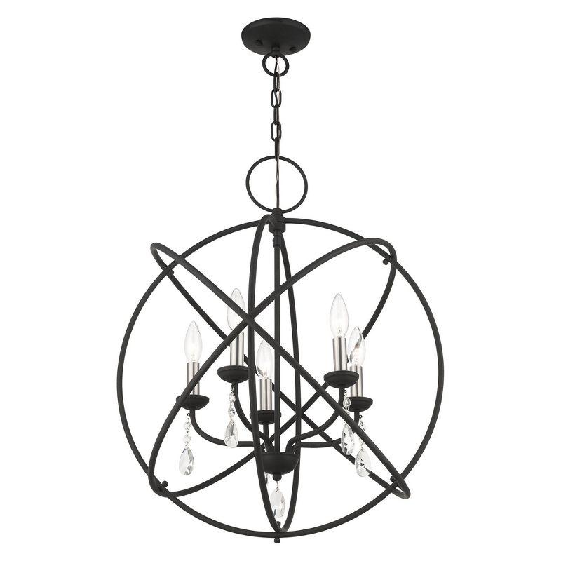 Livex Lighting Aria 5 - Light Chandelier in  Black