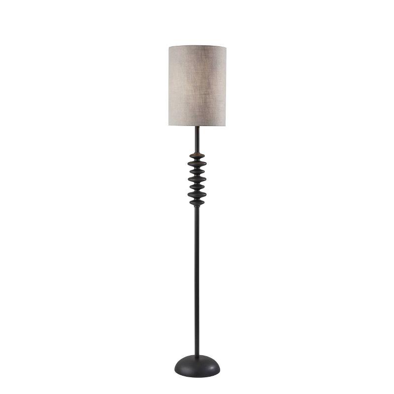 Beatrice Floor Lamp Black - Adesso: Contemporary Design, 68" Tall, Rotary Switch