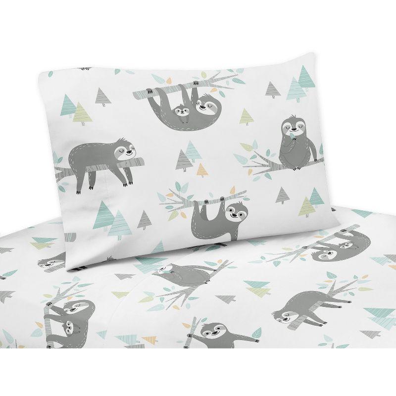 Sloth Animal Print Microfiber Twill Sheet Set