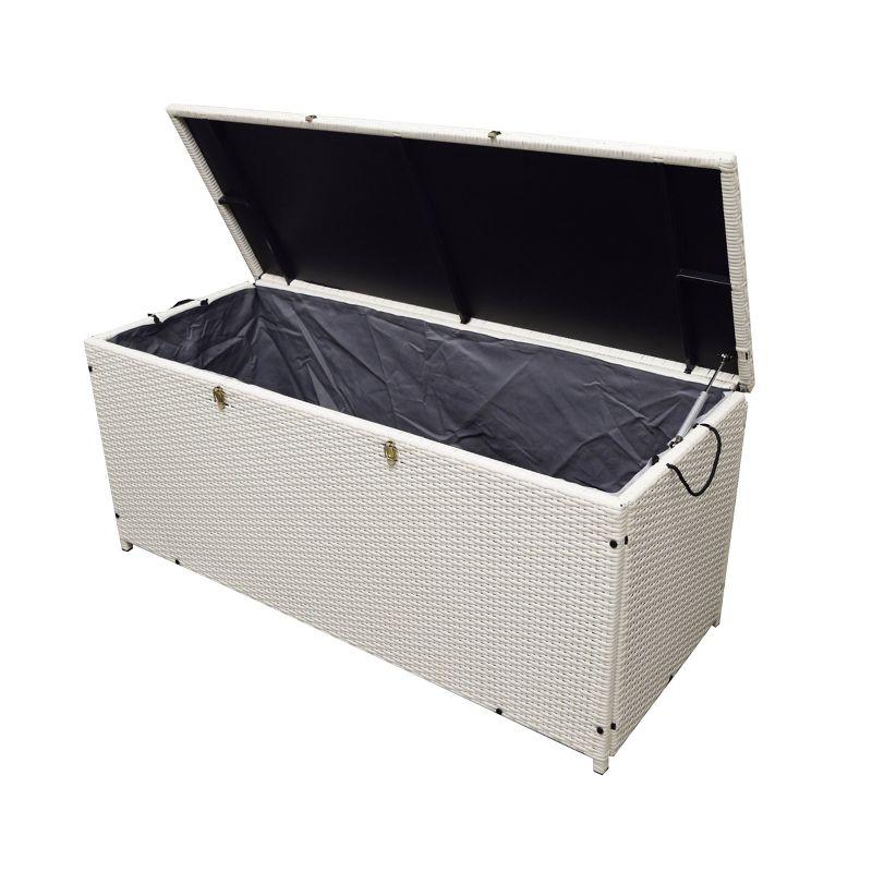 Oakland Living 53'' W 113 Gallons Water Resistant Wicker Deck Box