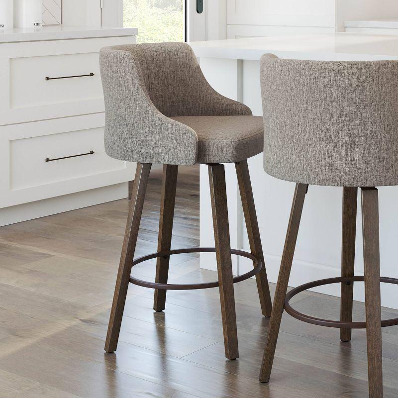 26.88" Ramon Swivel Counter Height Barstool - Amisco