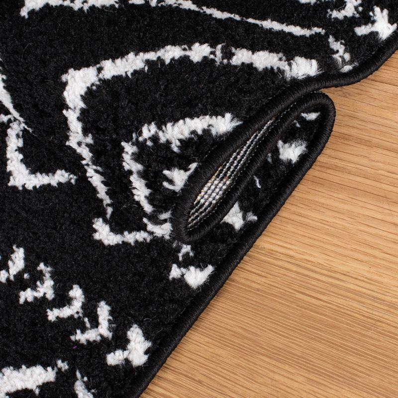 Tulum TUL267 Power Loomed Area Rug - Black/Ivory - 5'3"x7'6" - Safavieh.