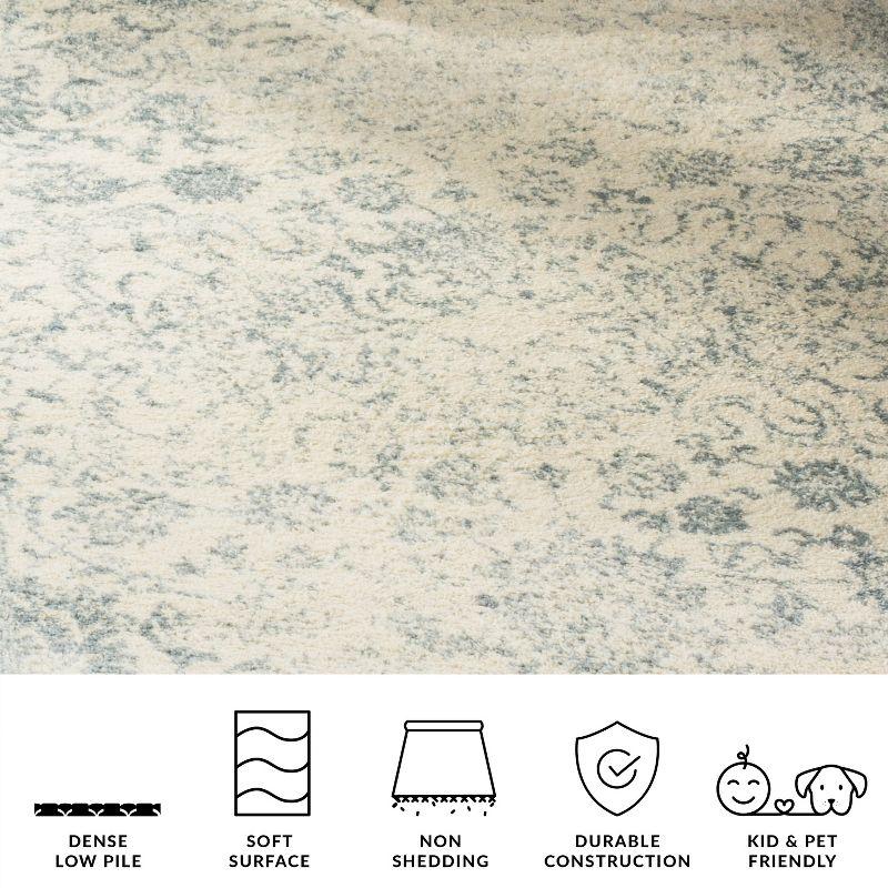 Adirondack ADR109 Non-Shedding Power Loomed Indoor Accent Rug - Ivory/Slate - 3'x5' - Safavieh