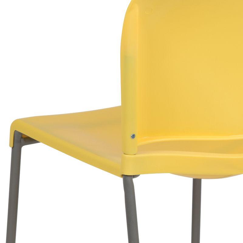 Flash Furniture HERCULES Series 880 lb. Capacity Full Back Contoured Stack Chair with Powder Coated Sled Base