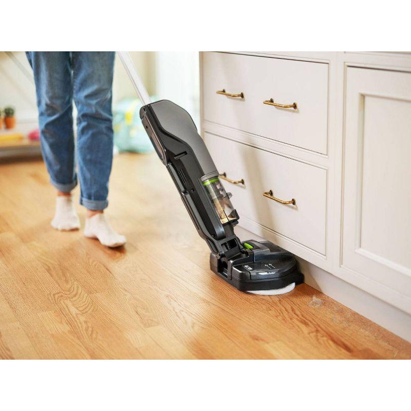 Gray Cordless Vacuum Mop Combo with Cleaning Pads