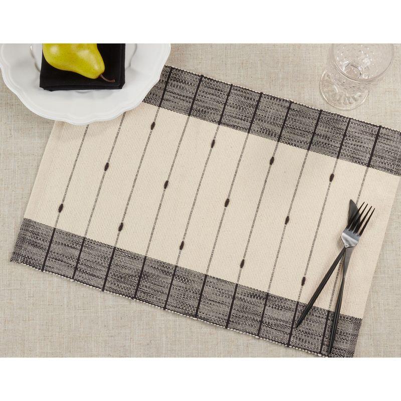 Saro Lifestyle Thin Stripe Design Table Mats