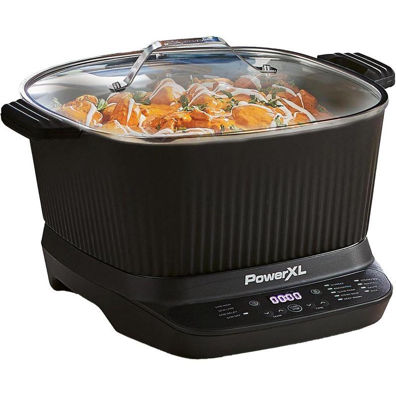 STIRMAX 7.5 Quart Digital Multi-Cooker with Automatic Paddle to Stir and Shred, 9 in 1 programable to Saute, Sear, and Brown Food Before Simmering