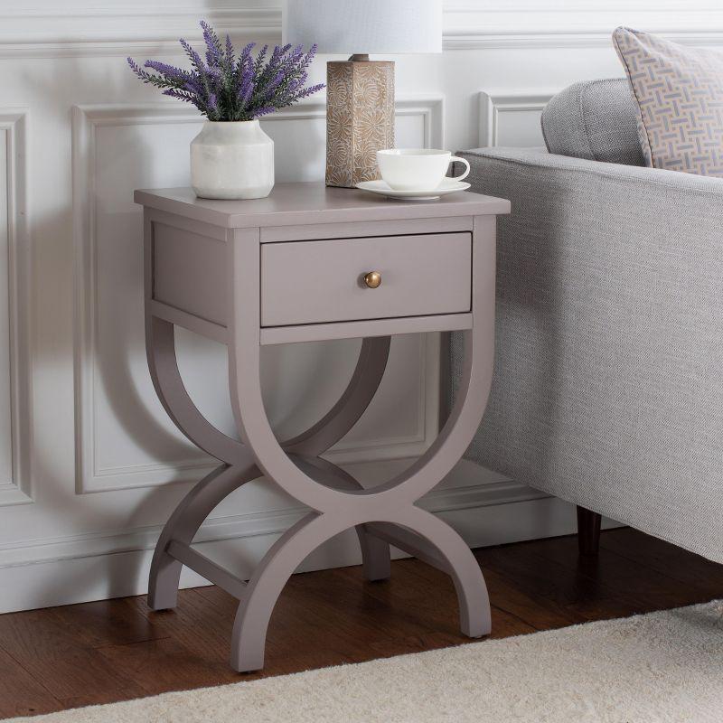 Floris End Table With Storage