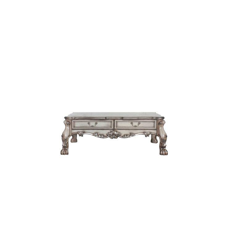 57" Dresden Coffee Table Vintage Bone White - Acme Furniture