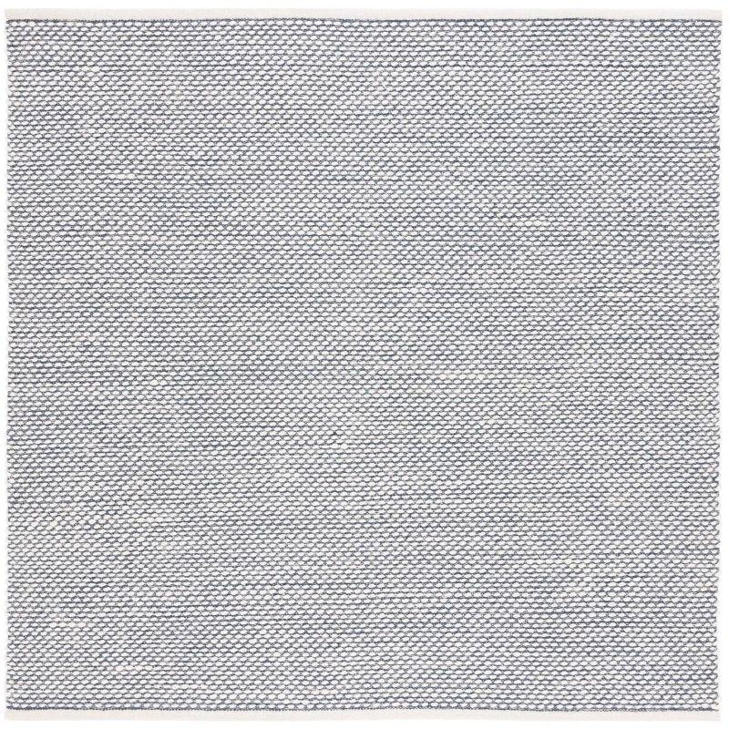 Vermont VRM650 Flat Weave Indoor Area Rug - Navy - 6'x6' - Safavieh