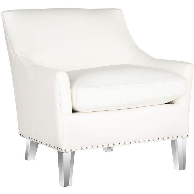 Burbank Acrylic Club Chair - MCR4214 - White/Clear - Safavieh