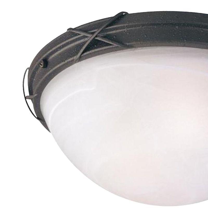 2 - Bulb Outdoor Flush Mount