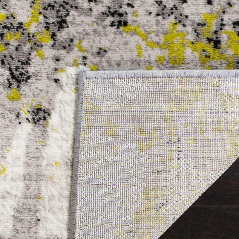 Skyler SKY193 Power Loomed Indoor Runner Rug - Grey/Green - 2'x8' - Safavieh