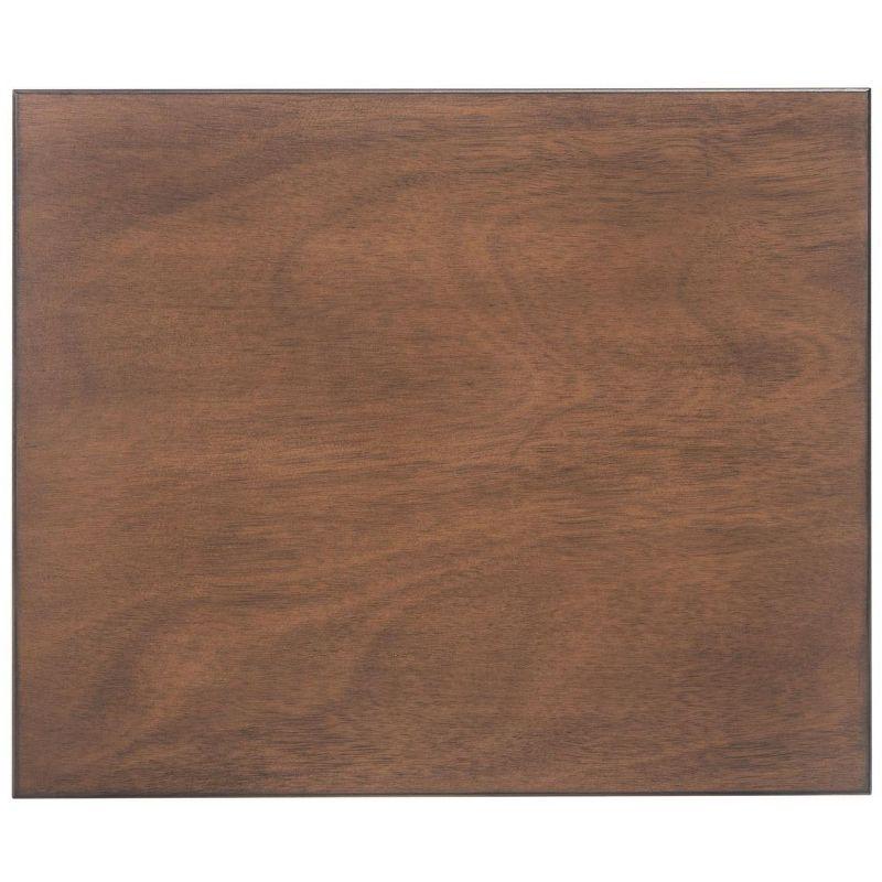 Modern Farmhouse 22" Brown Wood Storage Accent Table