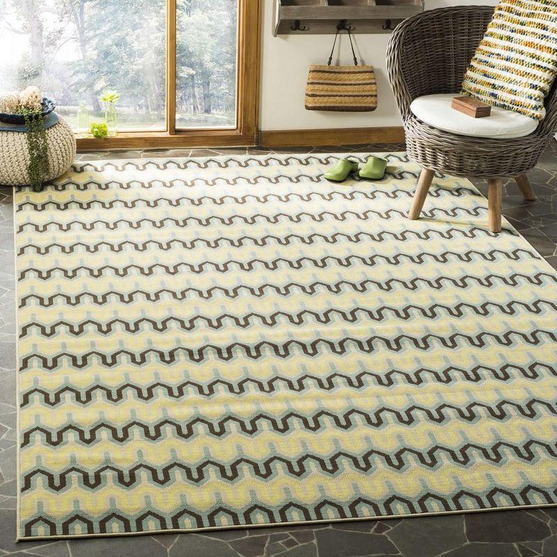 Hampton Light Blue Rectangular Easy Care Synthetic Rug