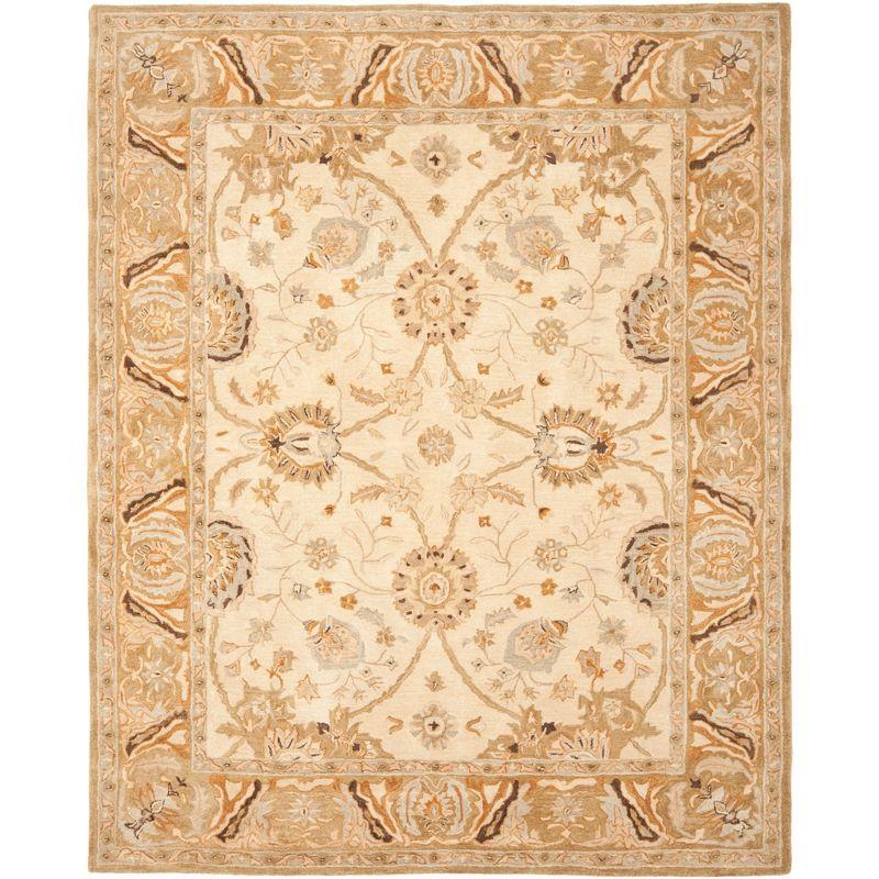 Anatolia AN558 Hand Tufted Indoor Area Rug - Silver/Light Brown - 8'x10' - Safavieh