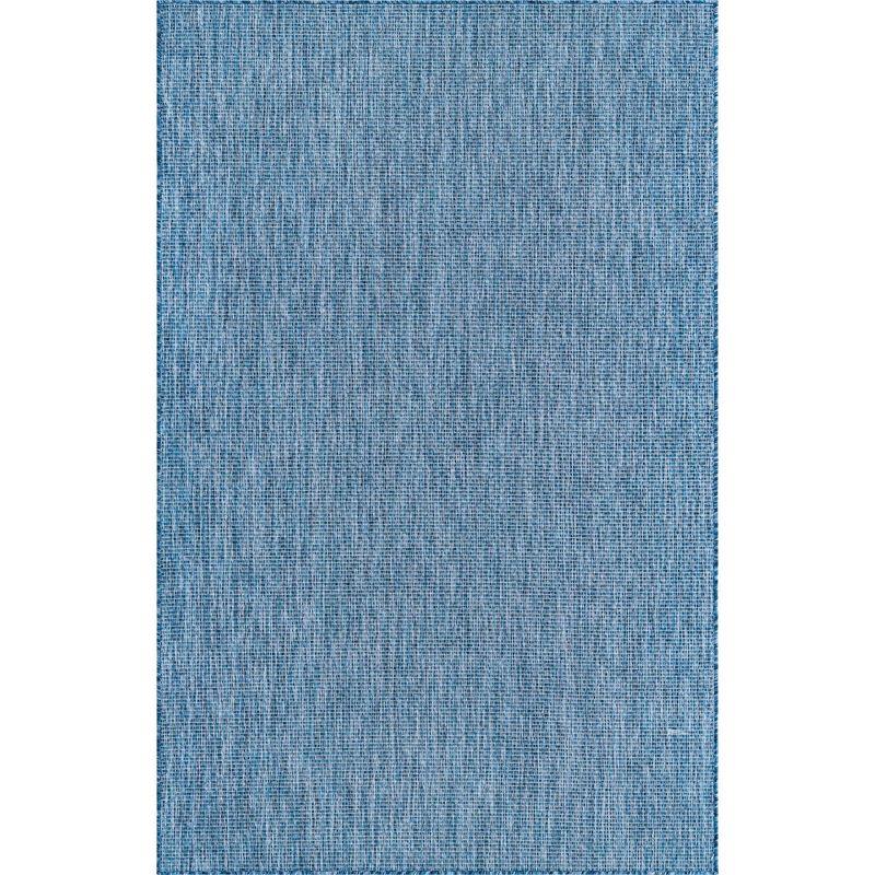 Navy Blue Flat Woven Outdoor Area Rug