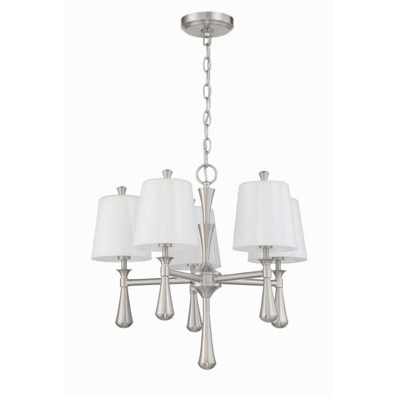 Craftmade Lighting Palmer 5 - Light Chandelier in  Brushed Polished Nickel