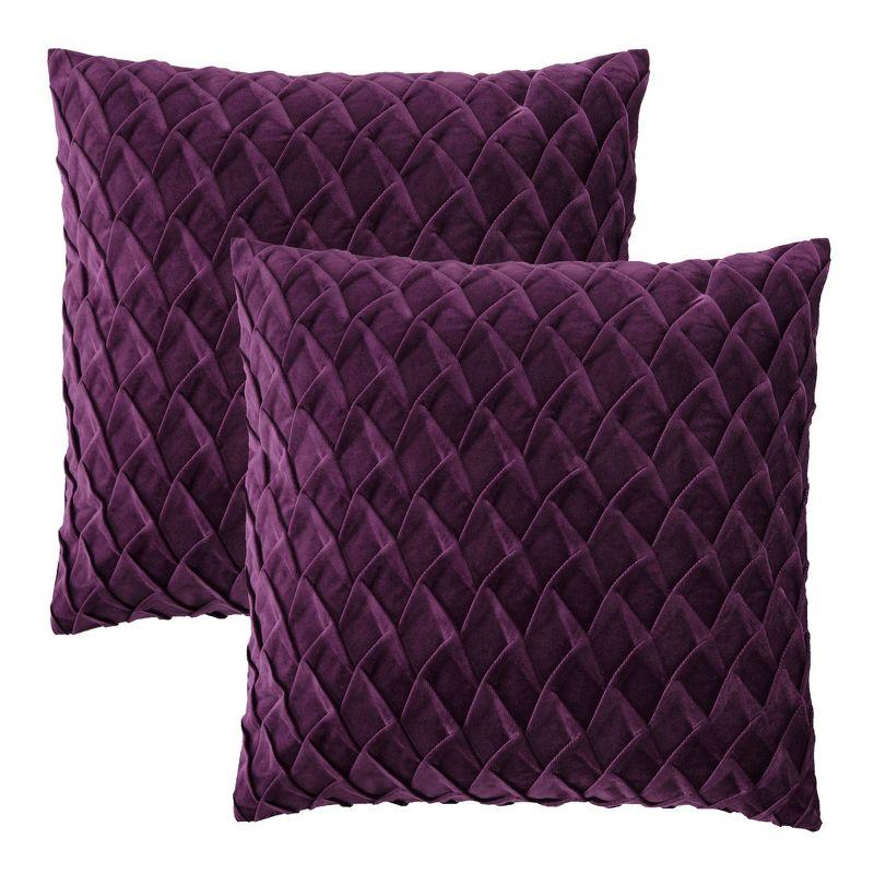 Chanasya Gem Velvet Velvet Reversible Pillow Cover