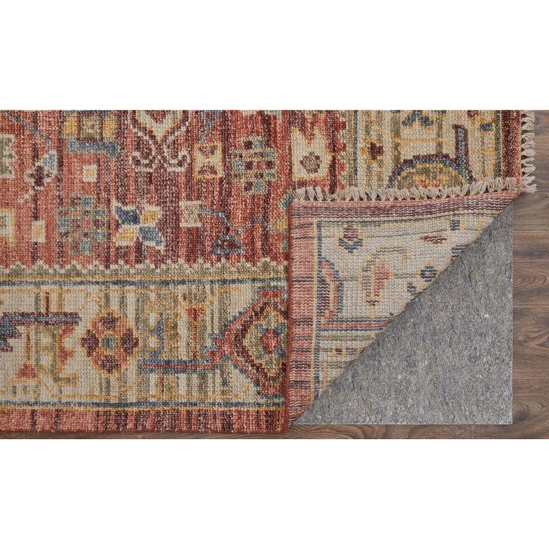 Fillmore Transitional Medallion Red/Ivory/Gold Area Rug