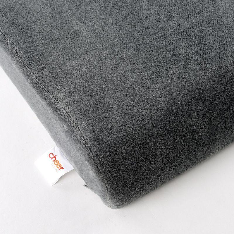 Cheer Collection Memory Foam Extra-Large Seat Cushion (Gray)