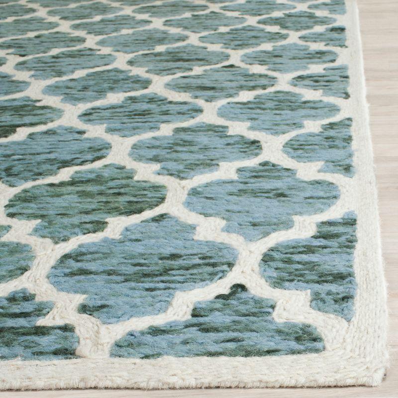 Himalaya HIM121 Handmade Accent Rug - 2'x3' - Turquoise/Ivory - Safavieh