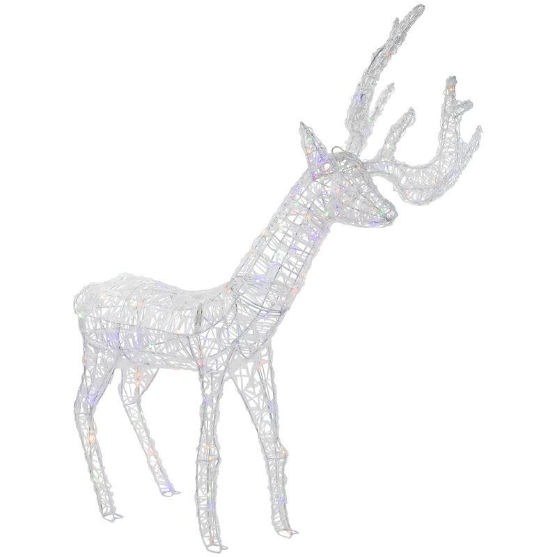 Northlight Seasonal LED Color Changing Commercial Grade Acrylic Reindeer Outdoor Christmas Decoration 46.5"