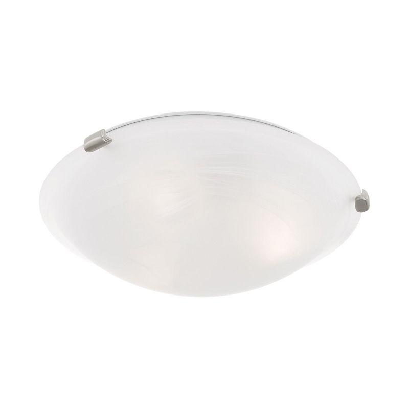 Livex Lighting Oasis 3 - Light Flush Mount in  Brushed Nickel