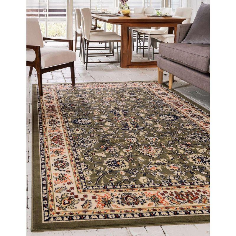 Unique Loom Sialk Hill Washington Floral Indoor Woven Area Rug