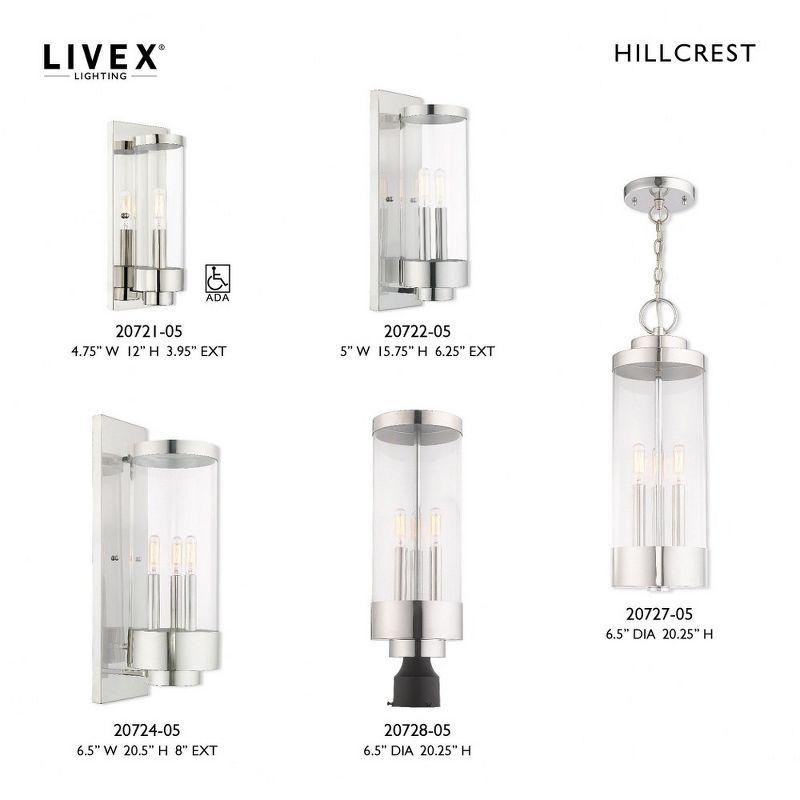 Livex Lighting Hillcrest 2 - Light Wall Light in  Polished Chrome