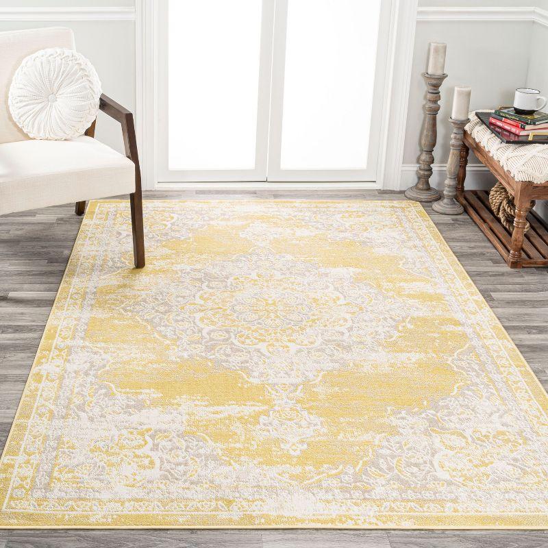 Alhambra Ornate Medallion Modern Indoor Area Rug - JONATHAN Y