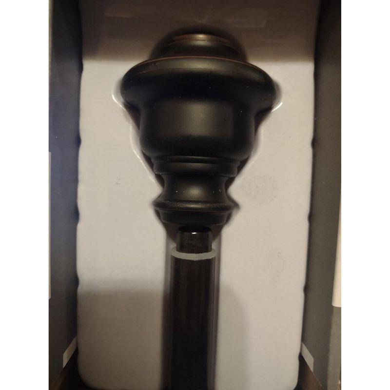 Kenney Weathered Brown Curtain Rod 66 in. L X 120 in. L