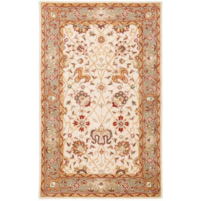 Antiquity AT21 Hand Tufted Indoor Area Rug - Ivory - 5'x8' - Safavieh