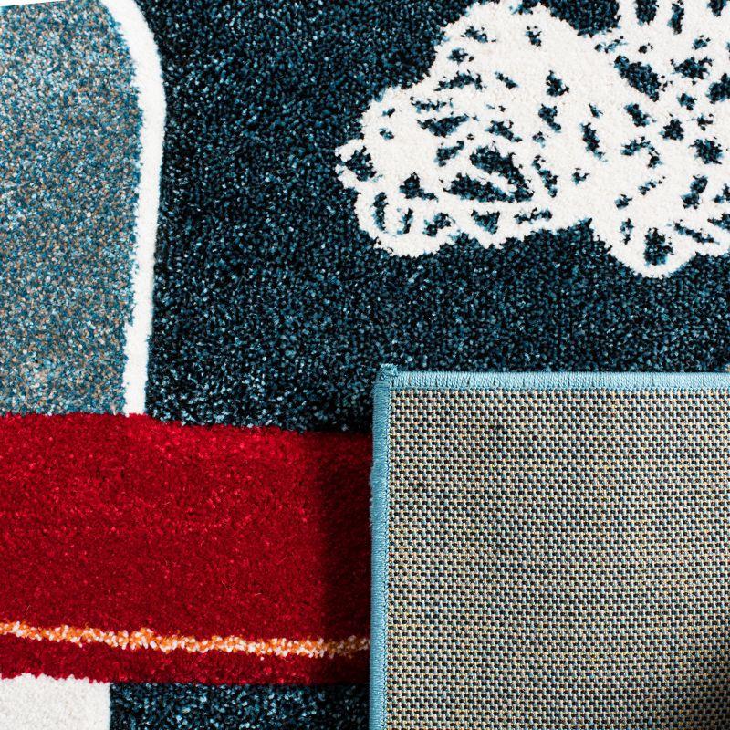 Carousel Kids  CRK167 Loomed Indoor Runner Rug - Navy/Ivory - 2'3"x6' - Safavieh