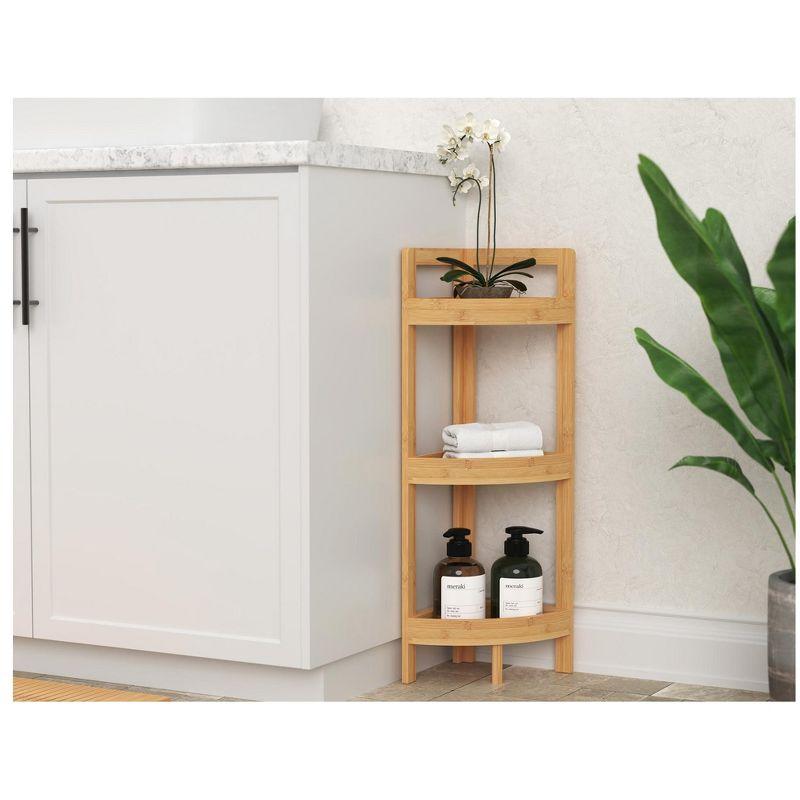 ClosetMaid 3-Tier Bamboo Corner Shelf - ClosetMaid