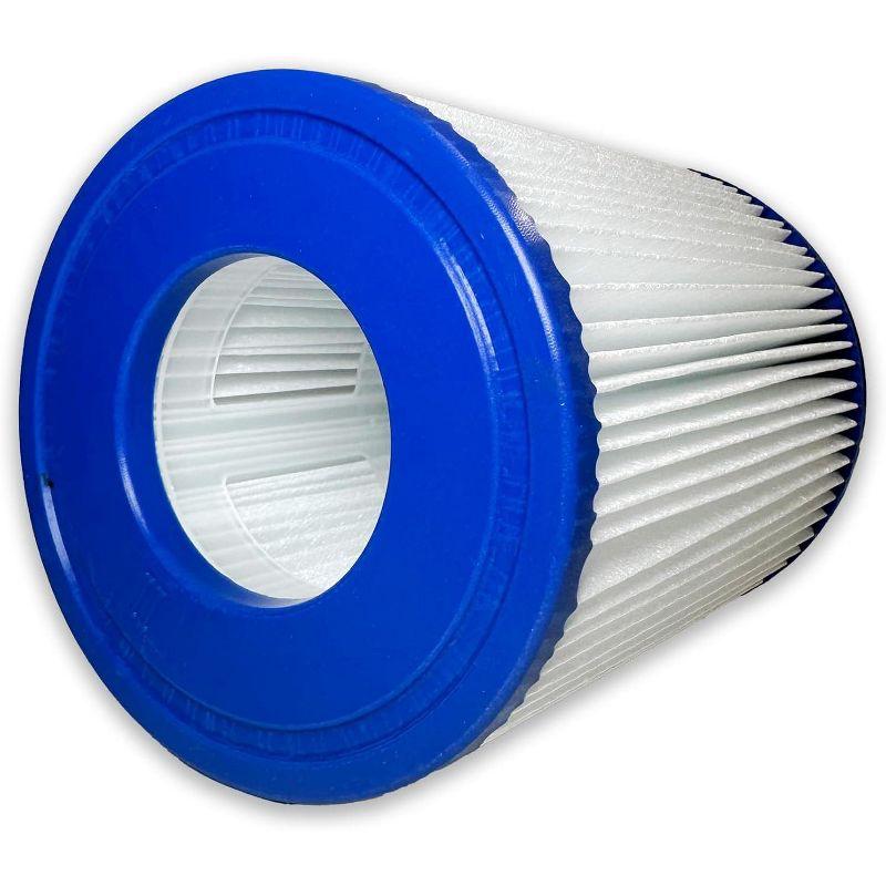 Nispira Pool Filter Replacement for Bestway Flowclear Hot Tubs Type II Cartridge Lay Z Spa Filter Pump 58094 530-800 Gal. | Pack of 2