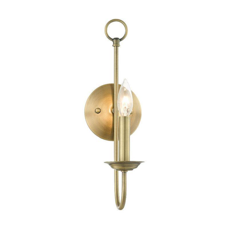 Livex Lighting Estate 1 - Light Wall Light in  Antique Brass